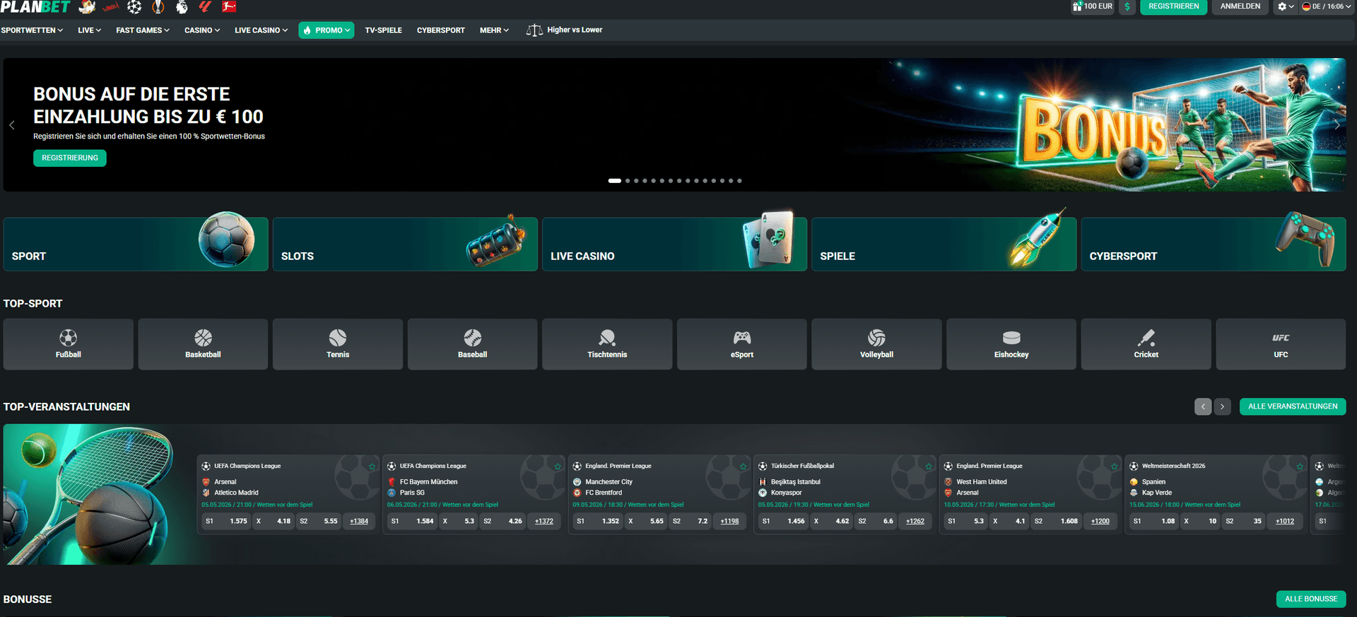 Planbet Casino ohne deutsche Lizenz